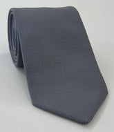 Light Pink on Charcoal Gray Macclesfield Printed Silk Tie MCPDT-18